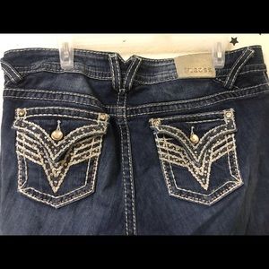 Sparkly navy blue size 18 women capri pants.